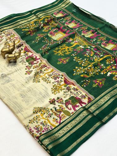 Vastrangan kalamkari print wholesale saree market in surat with price